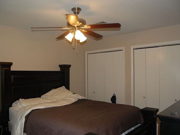 Master Bedroom with full wall of closets