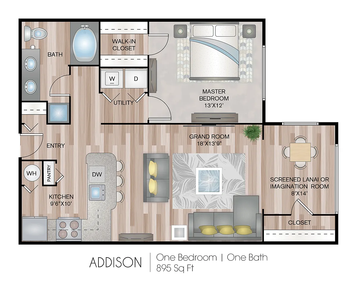 Floor plan Addison - Premium Plus