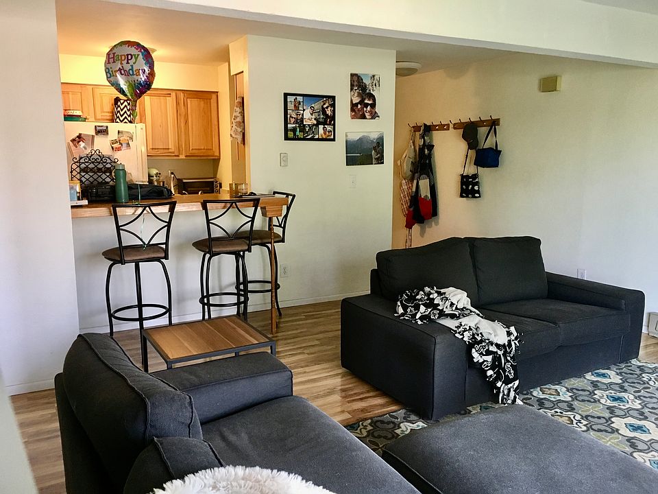 Living room, facing kitchen.