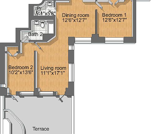 5th image of 100 W 58th St APT 13I