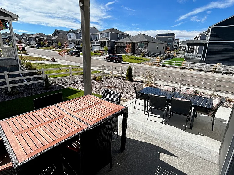 backyard view of the street side