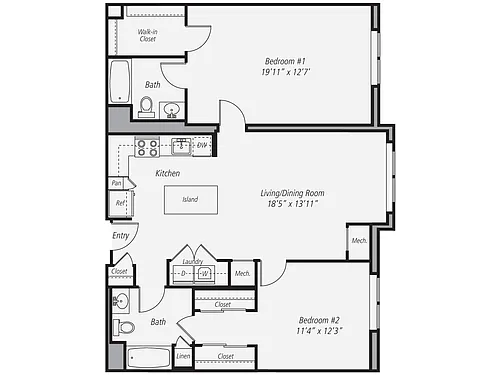 Floor plan B3-1128