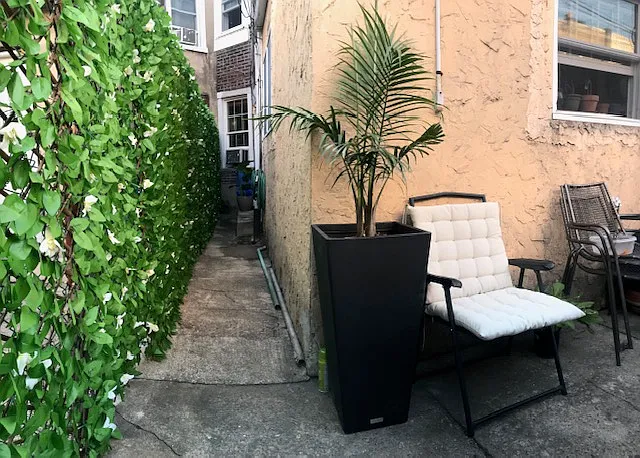 Alley from sliding to to backyard