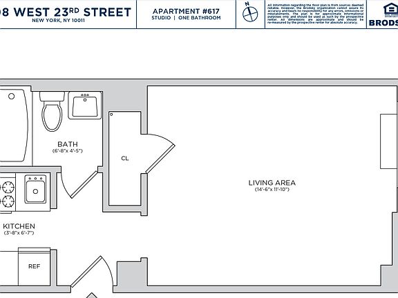 2nd image of 208 W 23rd St APT 617