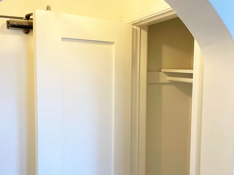 Entry hall with coat closet