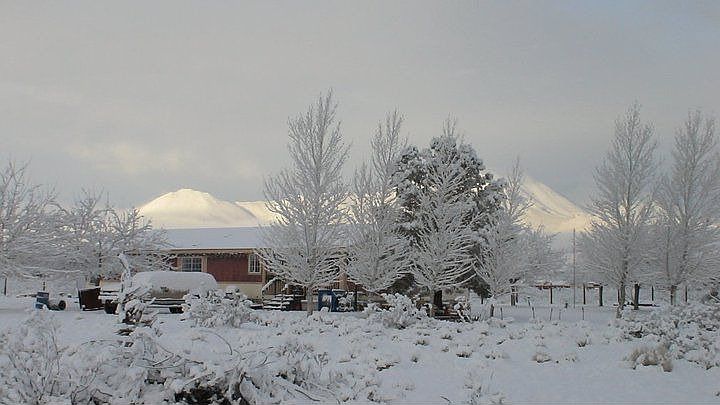 The rare snowfall and the wonderful mountains!