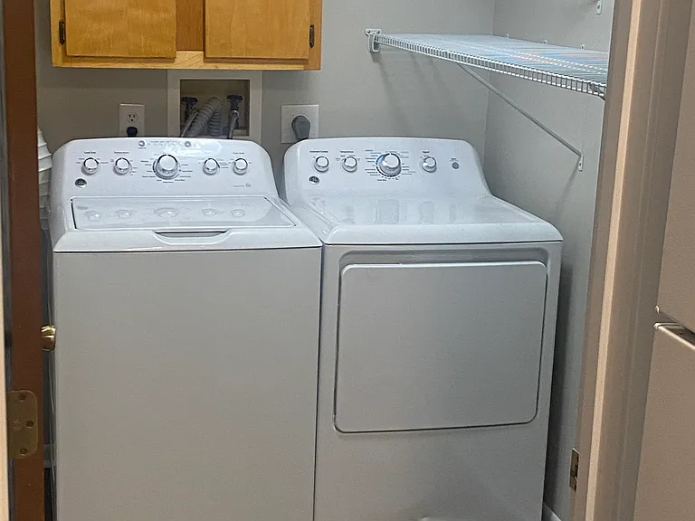 In unit washer and dryer