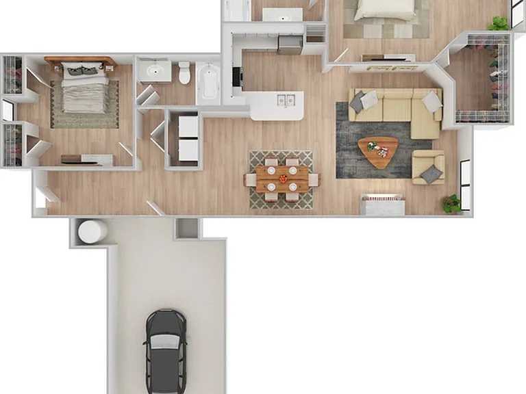 2 Bedroom | 2 Bath | 1266 SF | Renovated 2 Bedroom | 2 Bath | 1266 SF | Renovated