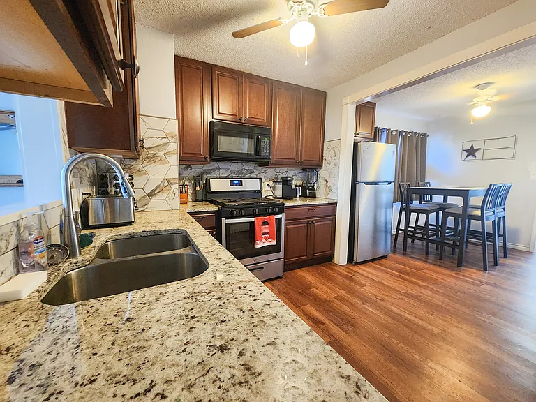 Kitchen and dining area