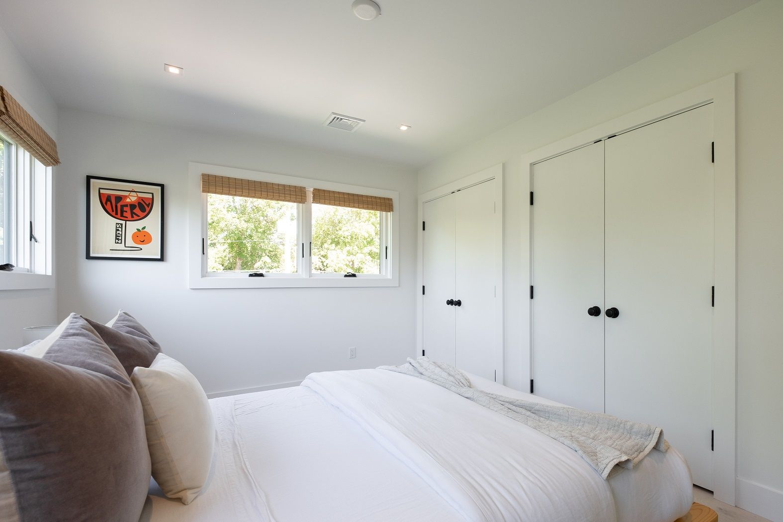 Guest two with queen bedding Jack & Jill bathroom two