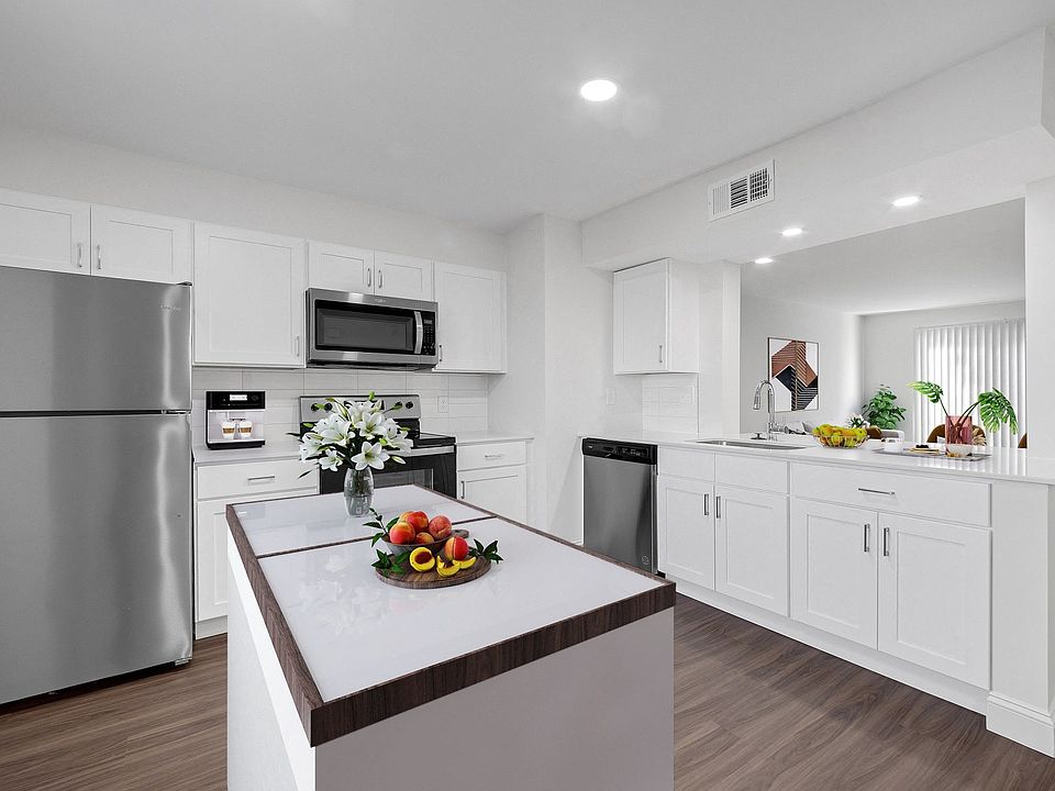 Newly renovated kitchens feature stainless steel appplicances