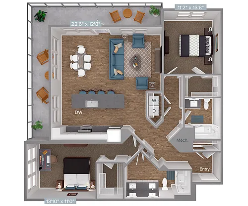 Floor plan BM15-D2-1297