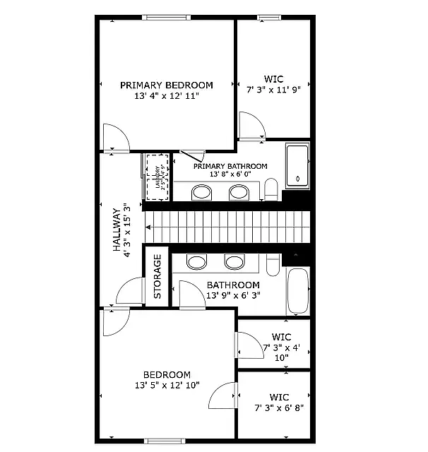 Floor plan Boulevard On Missouri 2 Bed Townhome