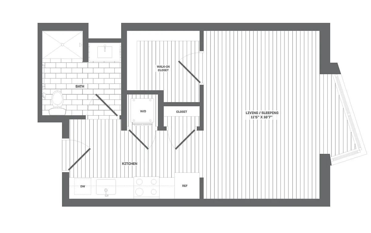 Floor plan Studio-A2