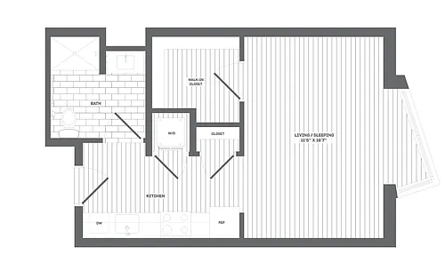 Floor plan Studio-A2