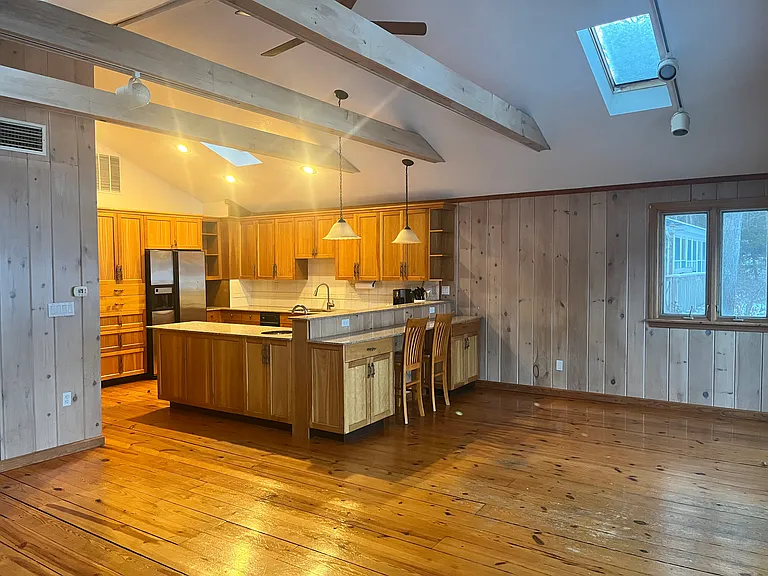 from living room showing kitchen/dining