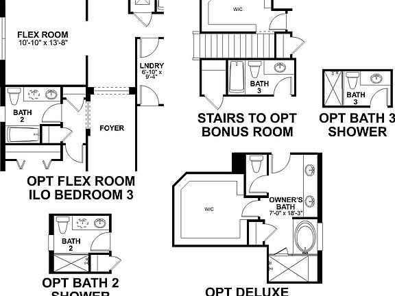 Piedmont First Floor Options