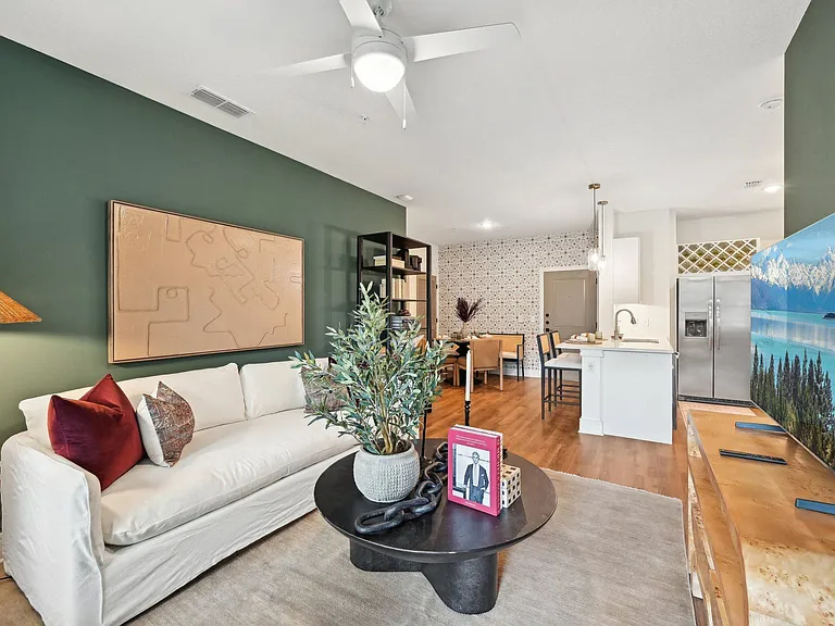 Living Room & Dining Area