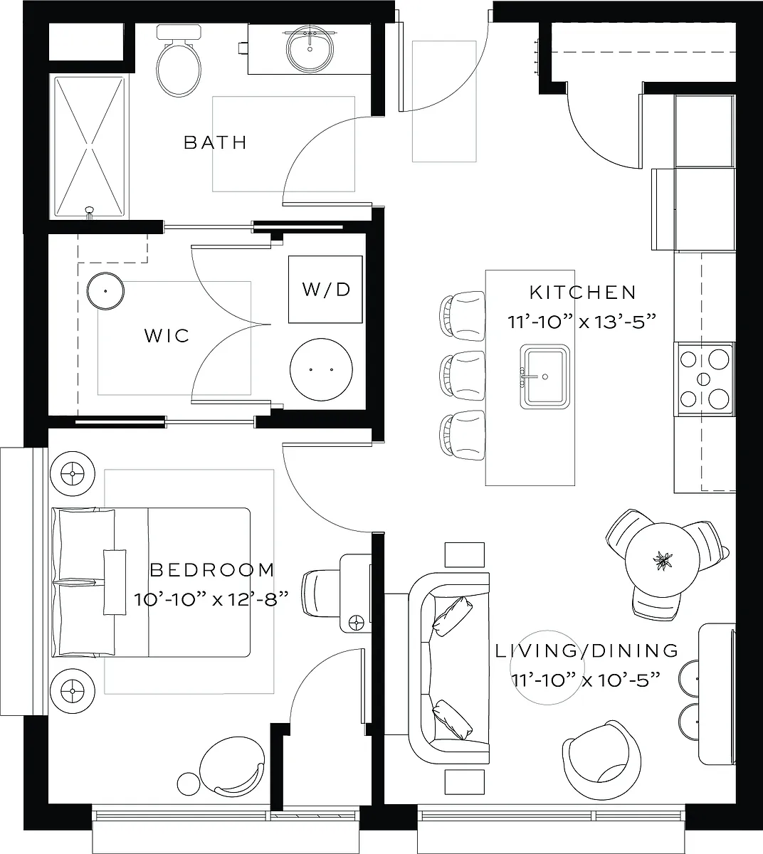 Floor plan One Bedroom