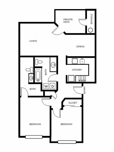 Floor plan 2BR2B