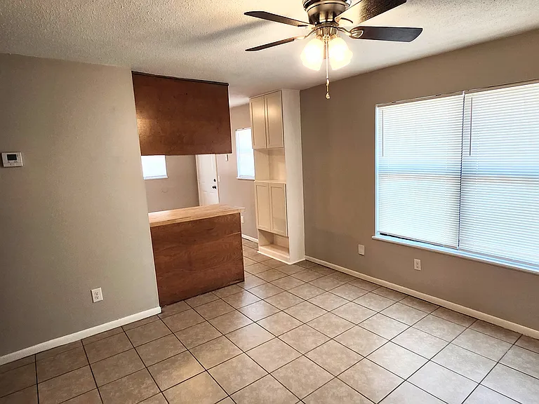 Bar and open floor plan