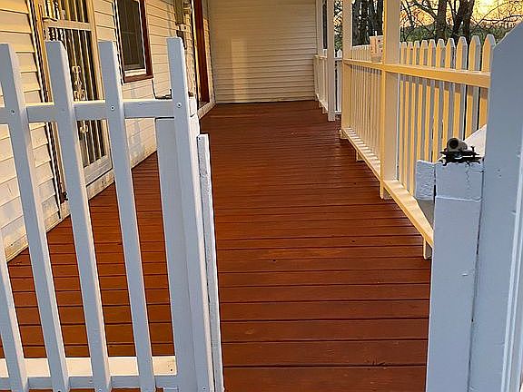 Entrance to porch