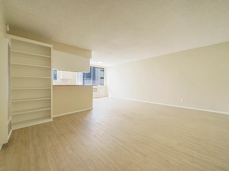 One Bedroom Unit - Large Livingroom with Built-in Bookcase!