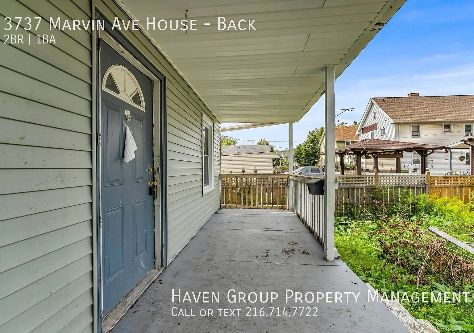 3735 (3737) Marvin Ave | Back House, Cleveland, OH 44109 - Spacious 2-bed 1-bath multi-family — Photo 2