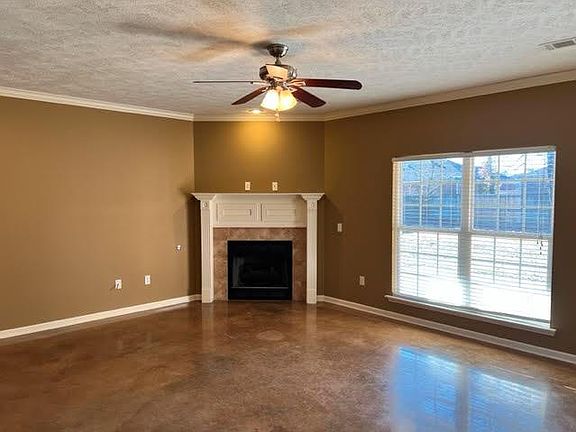 Living room with gas fireplace