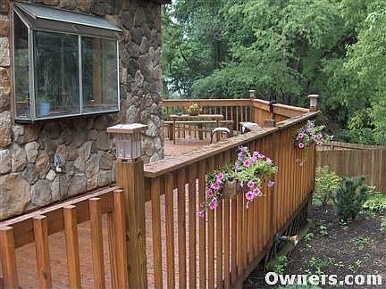 Front side of wraparound deck