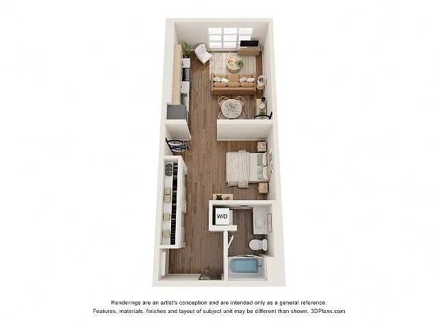 Floor plan Urban 1Bed - B1