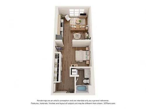 Floor plan Urban 1Bed - B1