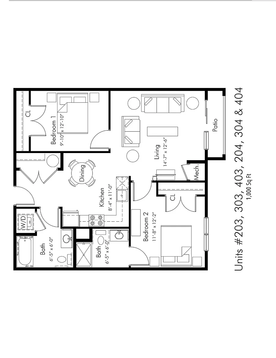 Floor plan Second Floor Balcony