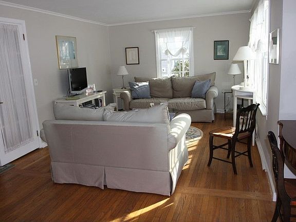 Spacious Living Room Behind French Doors