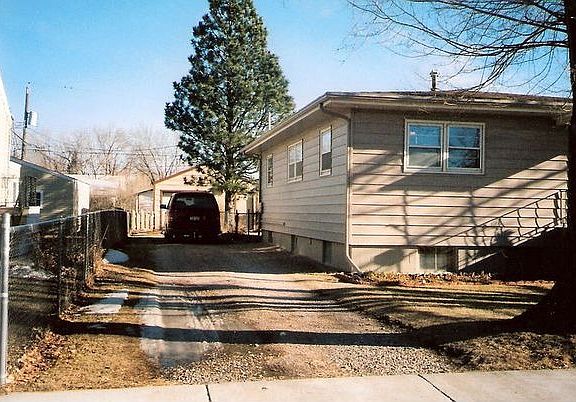 View showing driveway and garage