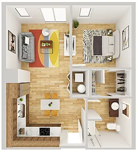 Floor plan 1 Bedroom