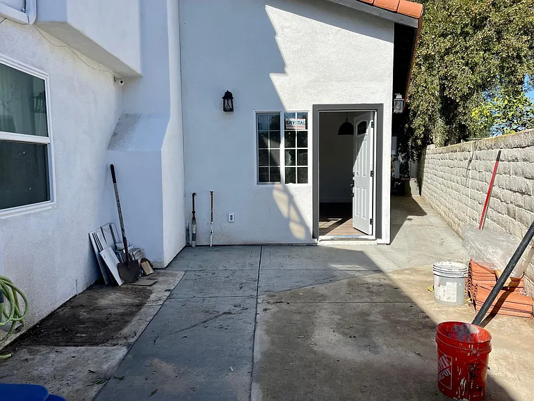 Small patio area
