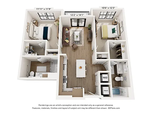 Floor plan The Carter
