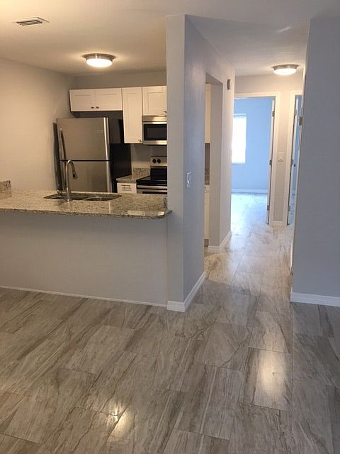 Hallway and kitchen
