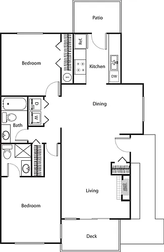 Floor plan Evergreen Renovated