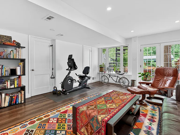 Lower Level Living Room with LVL Floors Throughout