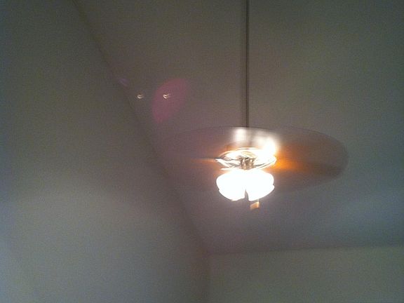 Cathedral ceiling in Family Room