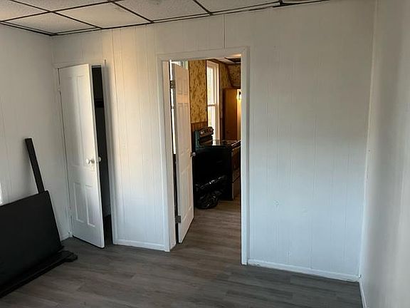 apt 2, 3rd bedroom looking out into kitchen