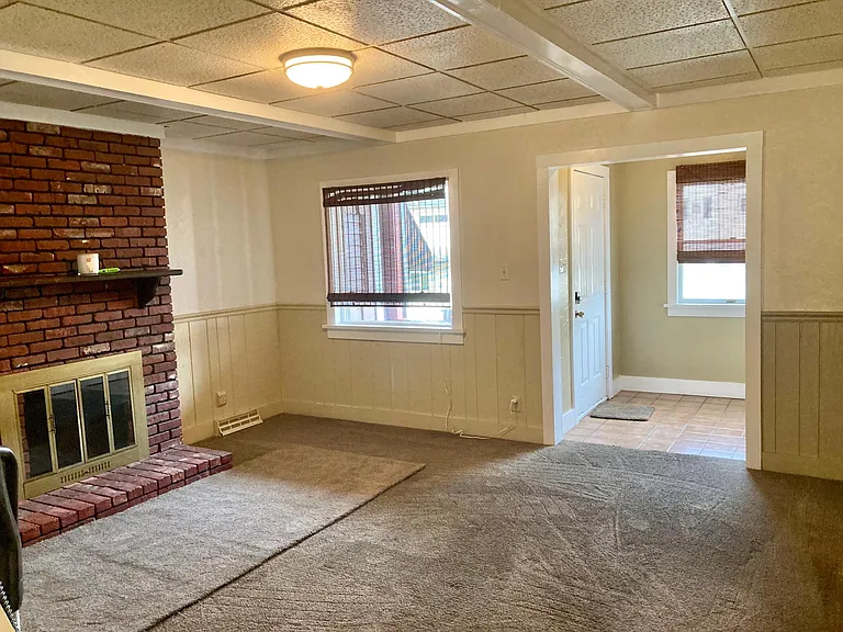 living room and entry