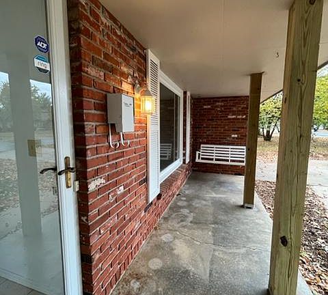 Front porch showing new picture window and front door