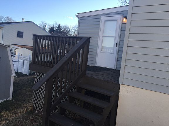 deck at rear of home