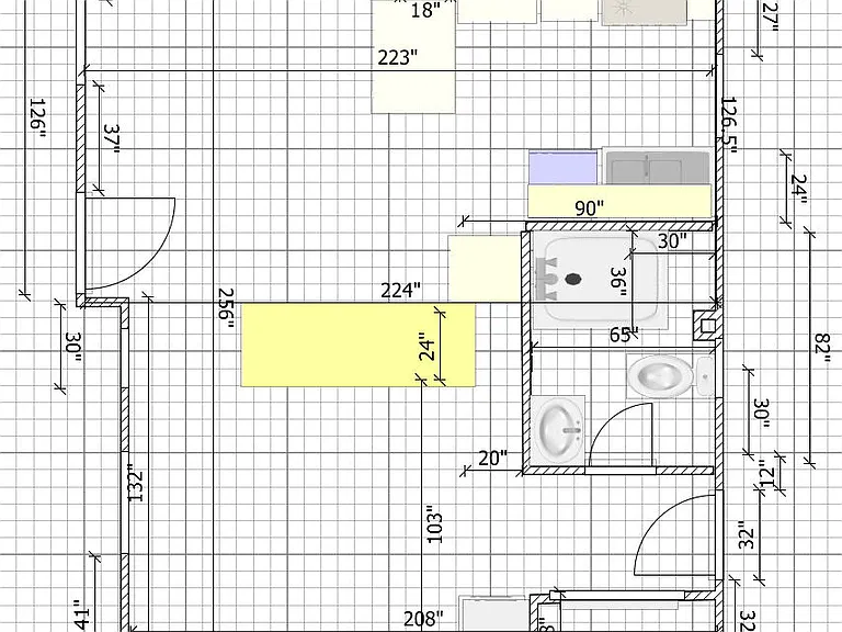 1st floor dimensions