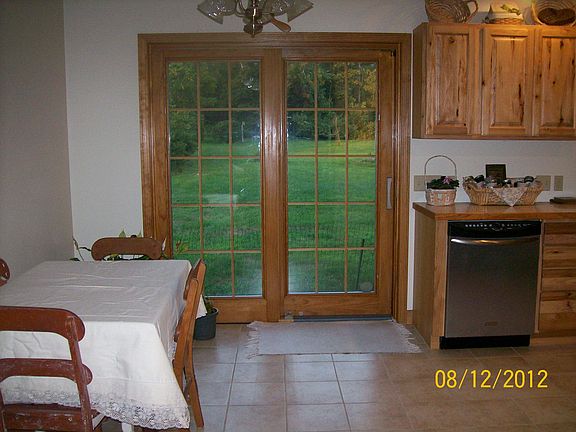 Kitchen looking to back yard