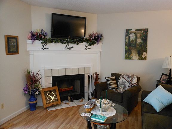 Living room fireplace