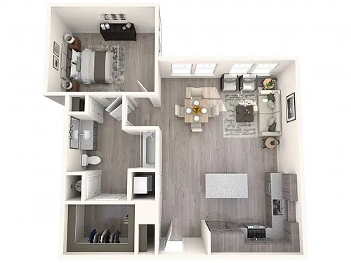 Floor plan Caster